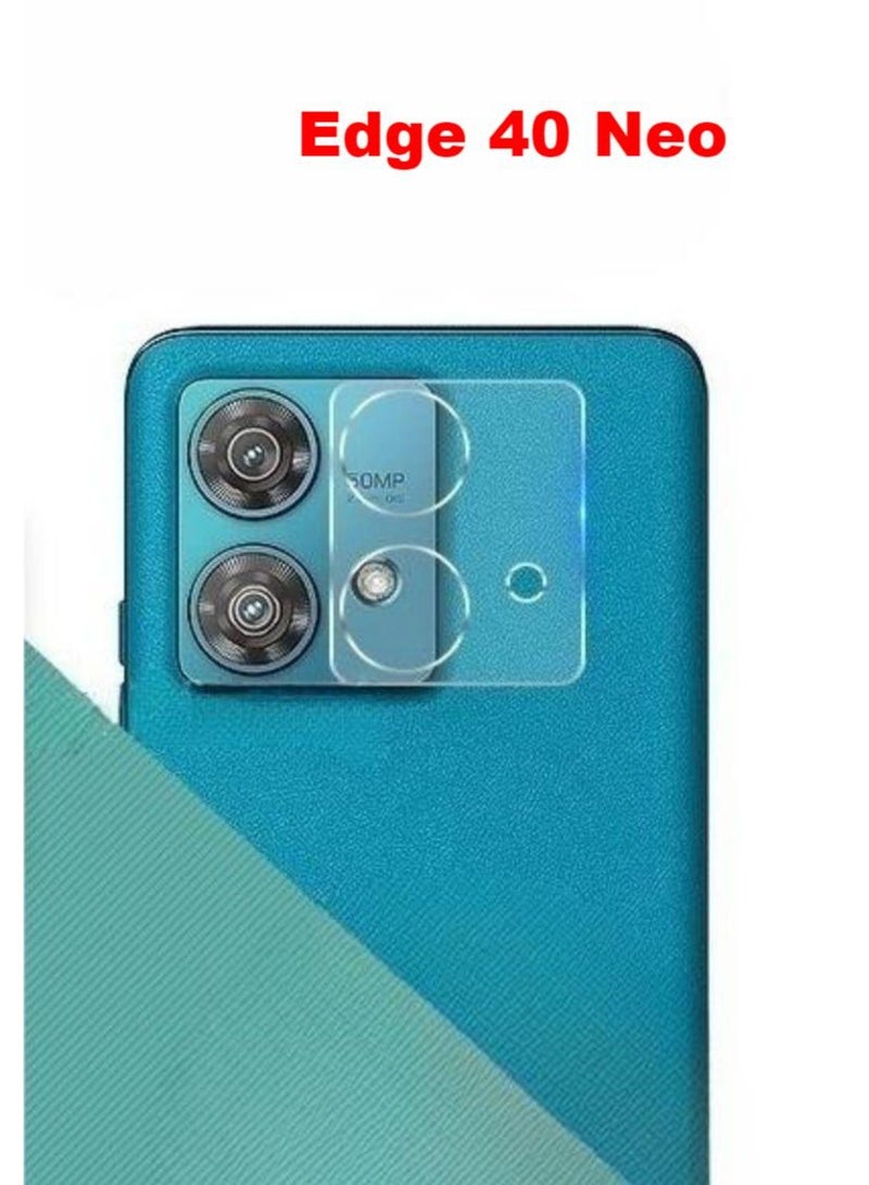 Captaintech Motorola Edge 40 Neo Screen Protector, Glass Tempered Bubble Free, Anti-Scratch, Anti-Fingerprint, 9H Hardness 3D Curved Edge Screen Protection  for Accessories（The set includes a lens protector） - Image 3