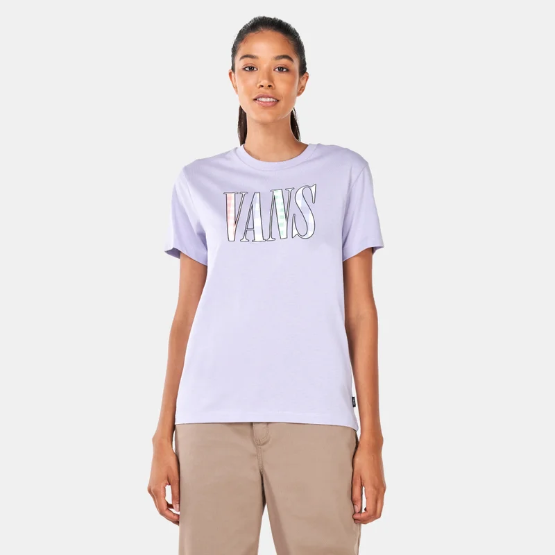 VANS Women's Mixed Up Gingham Boyfriend T-Shirt