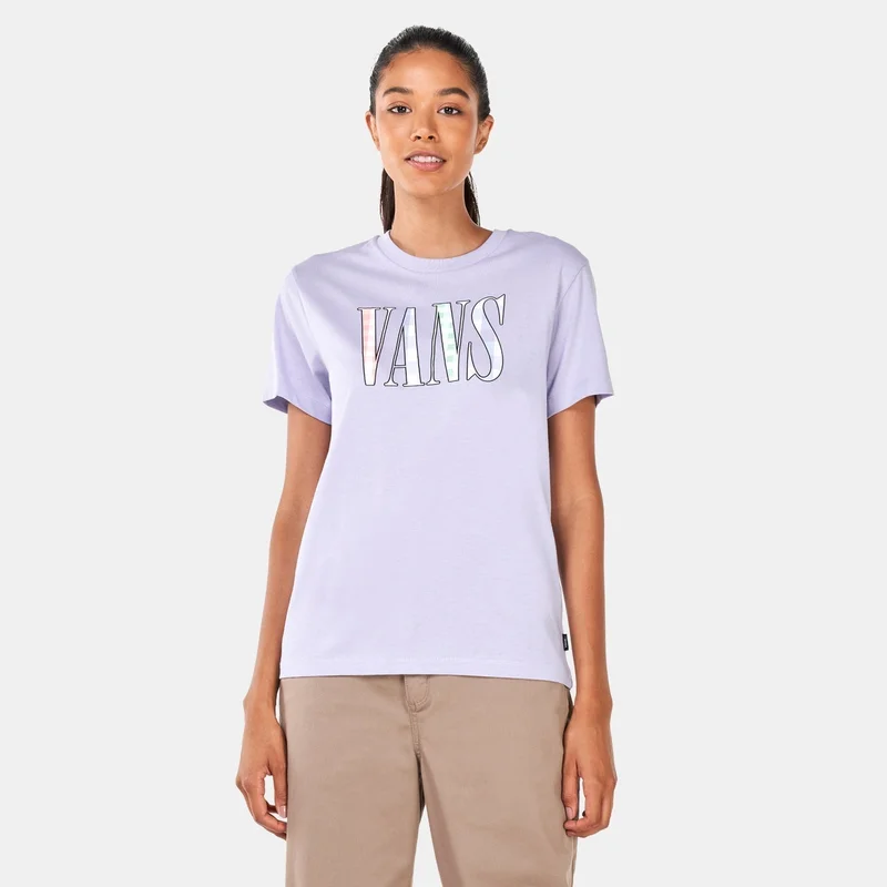 VANS Women's Mixed Up Gingham Boyfriend T-Shirt