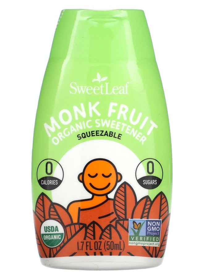 Wisdom natural - SweetLeaf Monk Fruit Organic Sweetener Squeezable 1.7 fl oz (50 ml) - Image 1