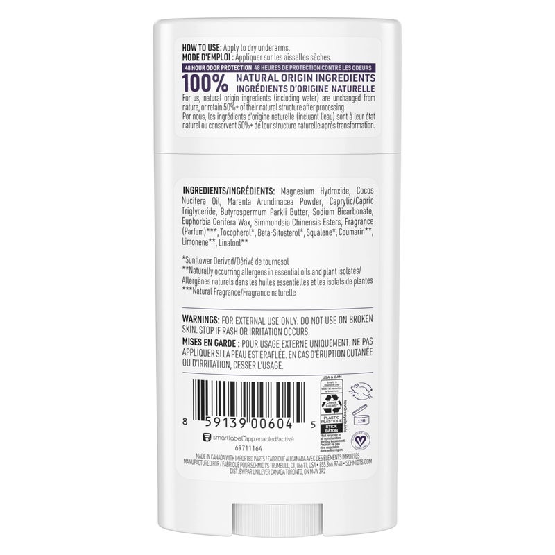Schmidt's Aluminum-Free Vegan Deodorant Lavender & Sage with 24 Hour Odor Protection, 2 Count for Women and Men, Natural Ingredients, Cruelty-Free, 2.65 oz - Image 2