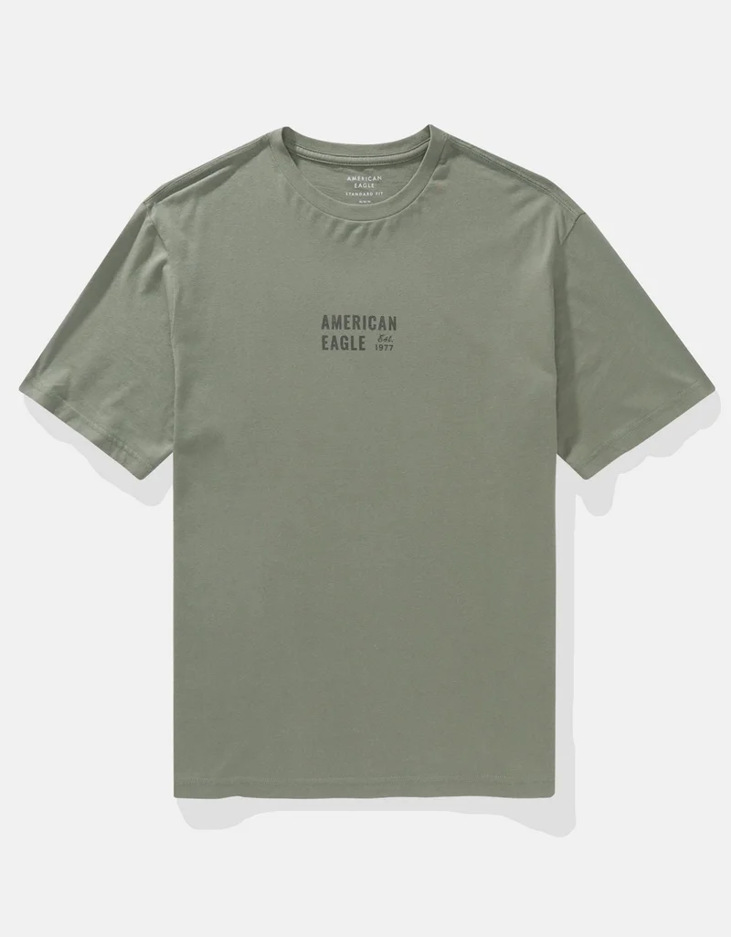 American Eagle  AE Logo Graphic T-Shirt for Men | Best Price UAE