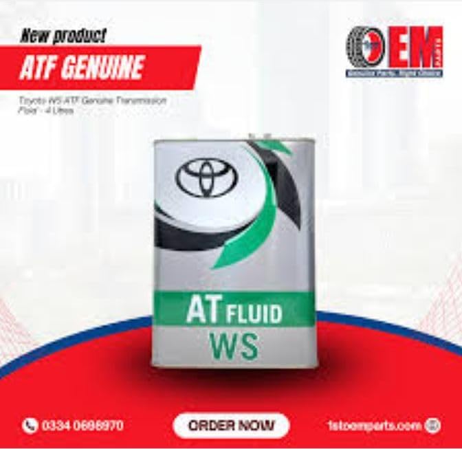 زيت نقل حركة أوتوماتيكي أصلي من تويوتا ATF WS – أداء عالي وحماية متقدمة للتروس الأوتوماتيكية، سعة 4 لترات، عدد 6 عبوات