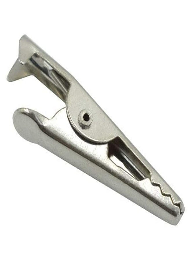 bnafes مشابك تمساح من bnafes مقاس 35 مم/1.38 بوصة، مشابك تمساح اختبارية بلون فضي - (40 قطعة) - Image 4