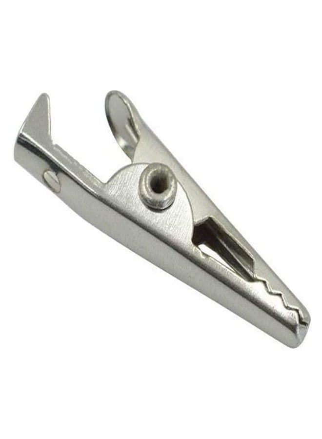 bnafes مشابك تمساح من bnafes مقاس 35 مم/1.38 بوصة، مشابك تمساح اختبارية بلون فضي - (40 قطعة) - Image 5