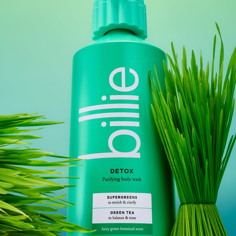 Billie Detox Purifying Womens Body Wash, 18 fl oz, Juicy Green Botanical Scent, Vegan, Cruelty Free - Image 4