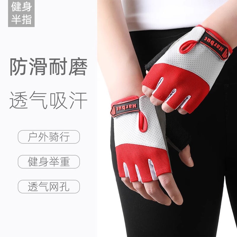 Sports Gloves With Air Cushion Anti Slip Wear Resistant Protection For Fitness Cycling And Outdoor Activities - Image 2