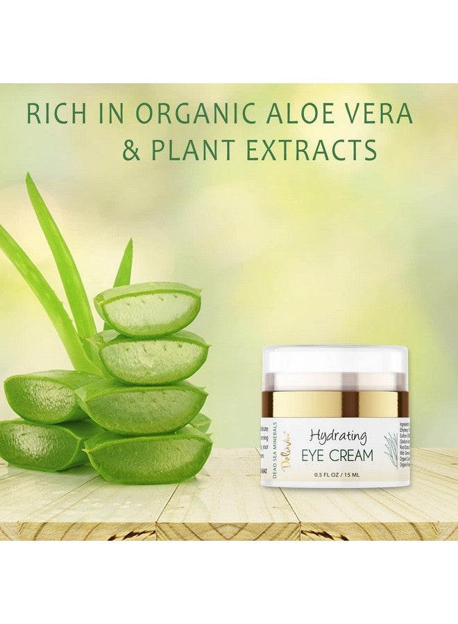 Deluvia Eye Cream Moisturizer Under Eye And Around Eye Hydrating Eye Cream Organic Aloe Vera Vitamin E Rosehip Seed Oil For Dry Skin And Wrinkles.(.5 Oz) - Image 4