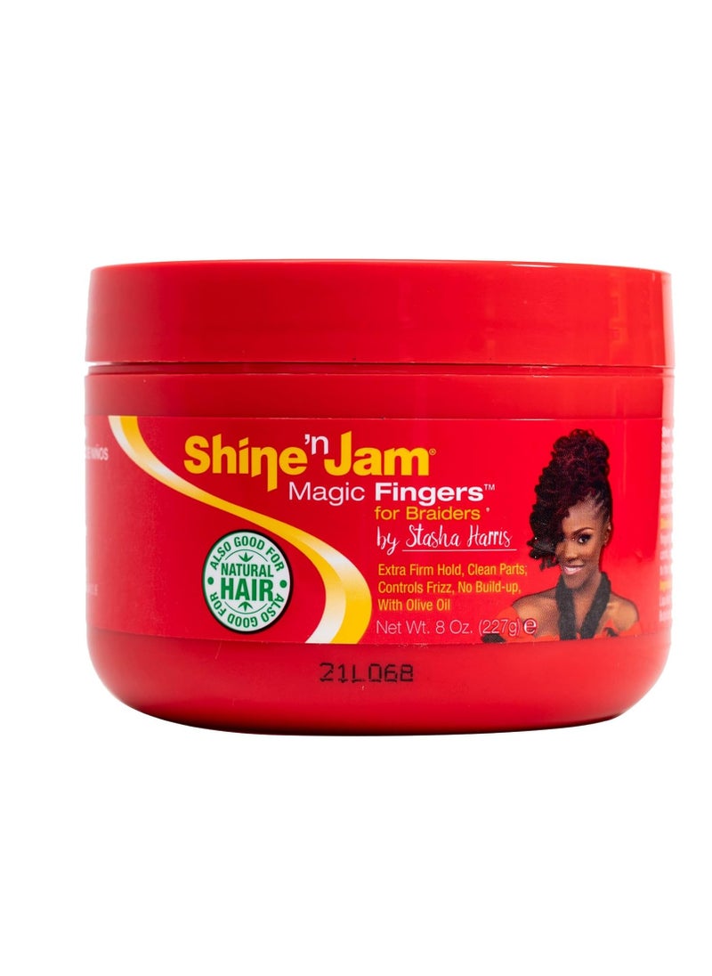 Shine 'n Jam Shine N Jam Magic Fingers For Braiders Extra Firm Hold 8 Ounce (Pack of 2)  - Image 2