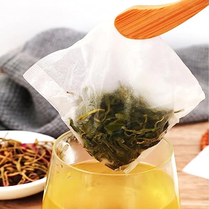 Goodern 100 Pcs Disposable Tea Bags For Loose Leaf TeaBiodegradable Tea Filter Bag Reusable Empty Tea BagsDisposable Tea Strainer Tea Infuser Multipurpose Sealed Tea Bag For Loose Tea And Coffee - Image 5
