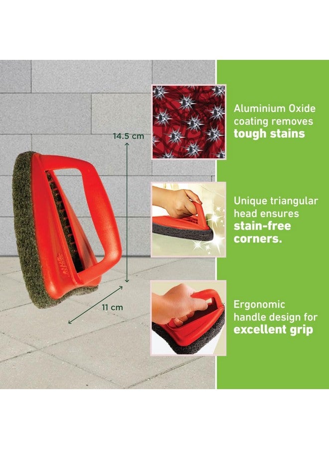 Scotch  Fibre Bathroom Scrubber And Jet Tough Brush (Multicolour)- H18-6025,Pack Of 2 Pieces - Image 2