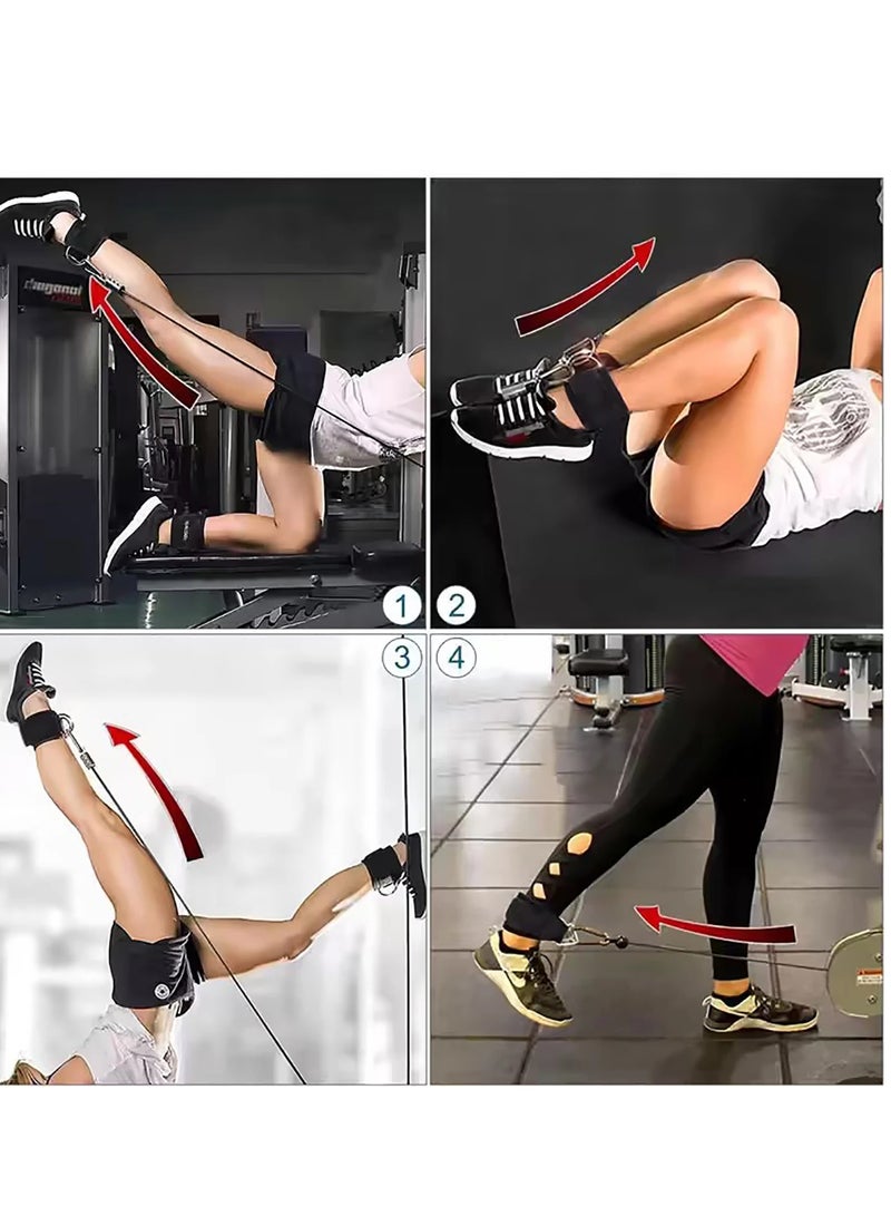 Generic 6-piece set ankle buckle fitness tension belt ankle buckle leg strength training hip lift beautiful legs resistance anklet  - Image 4