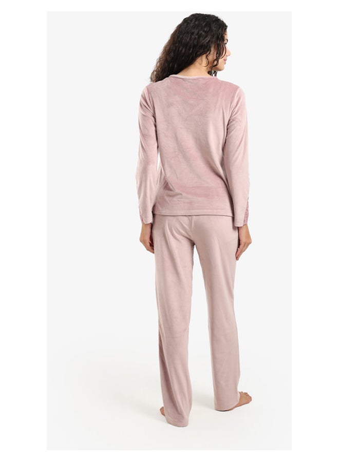 Carina Soft Velvet pajama Set - Image 4