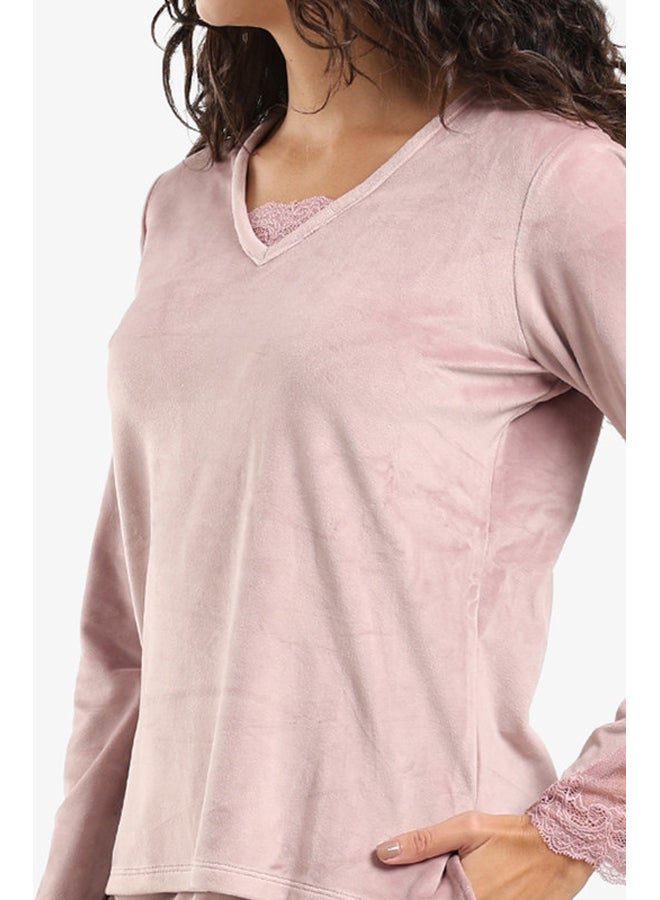 Carina Soft Velvet pajama Set - Image 5