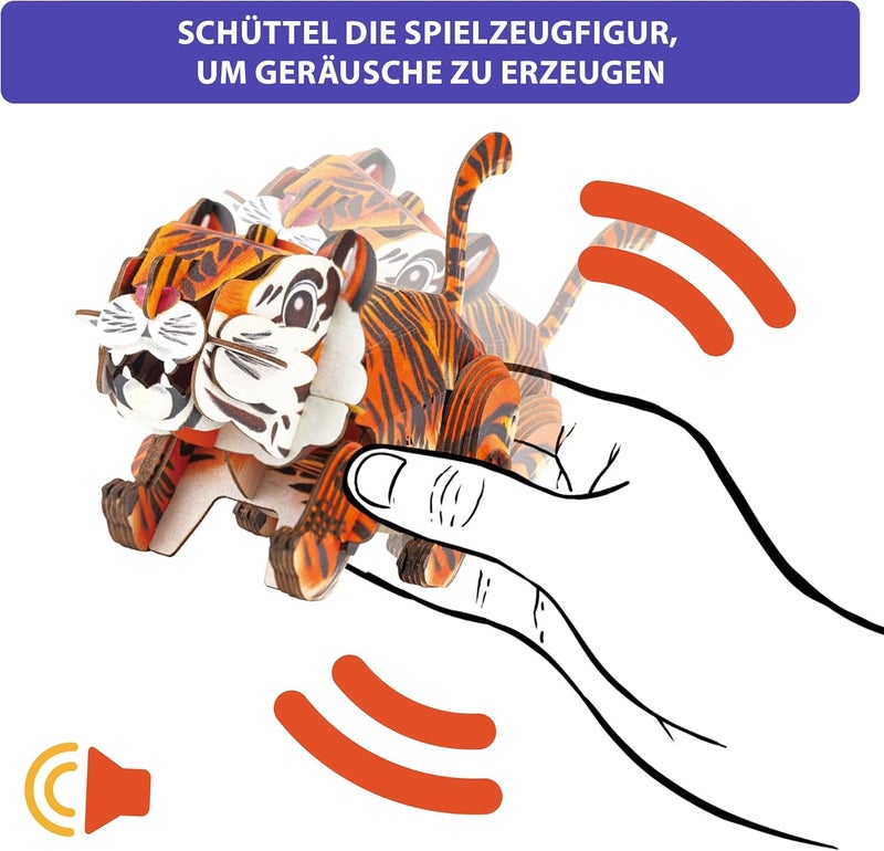 MierEdu Set product combo compatible mierEdu - Soundwunder 3D Tiger Puzzle - Fascinating Puzzle with Sound Module for Children - Promotes Fine Motor Skills & Patience Global upgraded practical design - Image 3