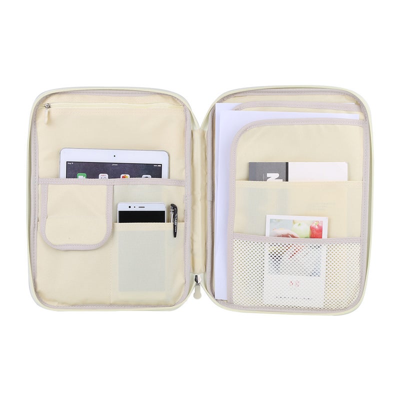 2Types A4 Document Bag File Folder Portfolio Organizer Computer Notebook Zippered Case - Image 5