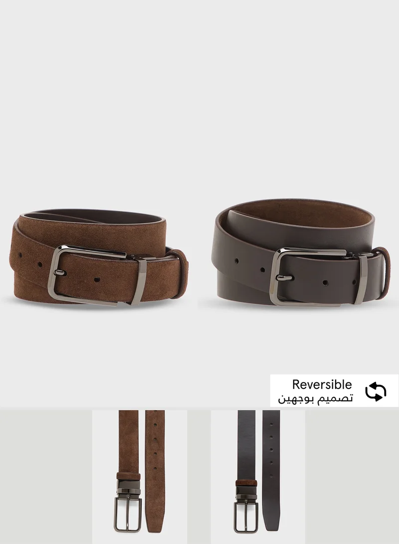 Robert Wood Smart Casual Resizable Suede Belt