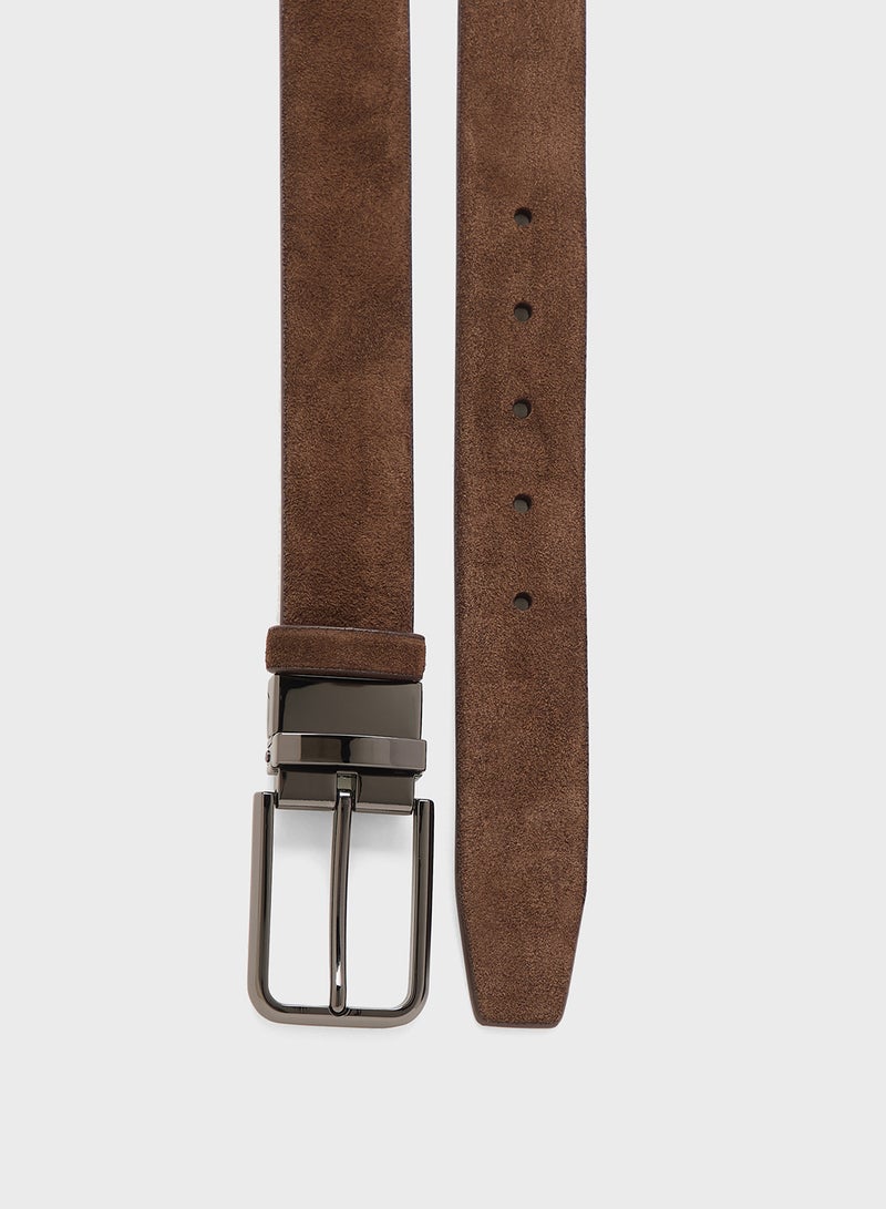 Robert Wood Smart Casual Resizable Suede Belt - Image 5