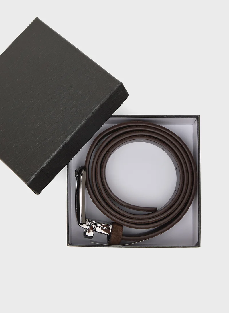 Robert Wood Smart Casual Resizable Suede Belt