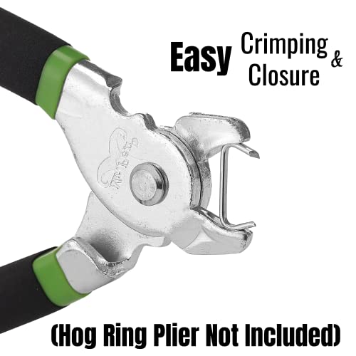 Mr. Pen- Galvanized Hog Rings, 3/4", 420 Pcs, Hog Rings Upholstery, Hog Rings for Furniture Upholstery, Auto Upholstery, Meat & Sausage Casings, Fencing, Animal Pet Cages, Shock Cords - Image 5