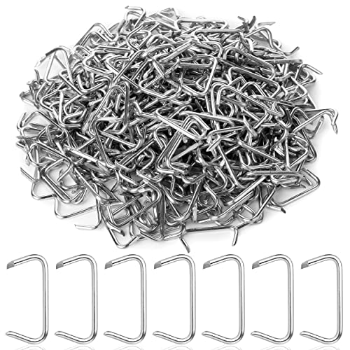 Mr. Pen- Galvanized Hog Rings, 3/4", 420 Pcs, Hog Rings Upholstery, Hog Rings for Furniture Upholstery, Auto Upholstery, Meat & Sausage Casings, Fencing, Animal Pet Cages, Shock Cords - Image 1