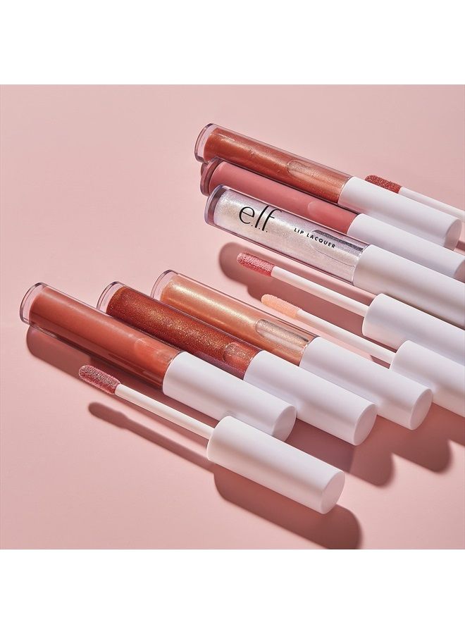 elf Lip Lacquer, Nourishing, Non-Sticky Ultra-Shine Lip Gloss With Sheer Color, Infused With Vitamins A & E, Vegan & Cruelty-Free, Mauve Glitz - Image 3