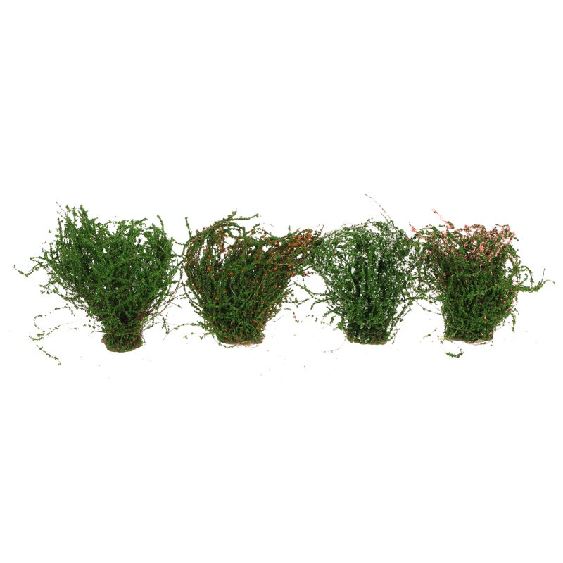 Model Trees Vibrant Green Plastic Material Realistic Detail Shrubs - Variety Of Styles for Sand Table - Micro Landscape Soldier Scene DIY Decoration for Outside Decor - Image 1