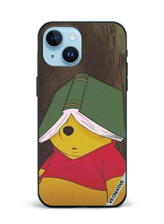 VR CREATIVE Protective Case Cover For Apple iPhone 15 Pooh Design Multicolour - Image 1