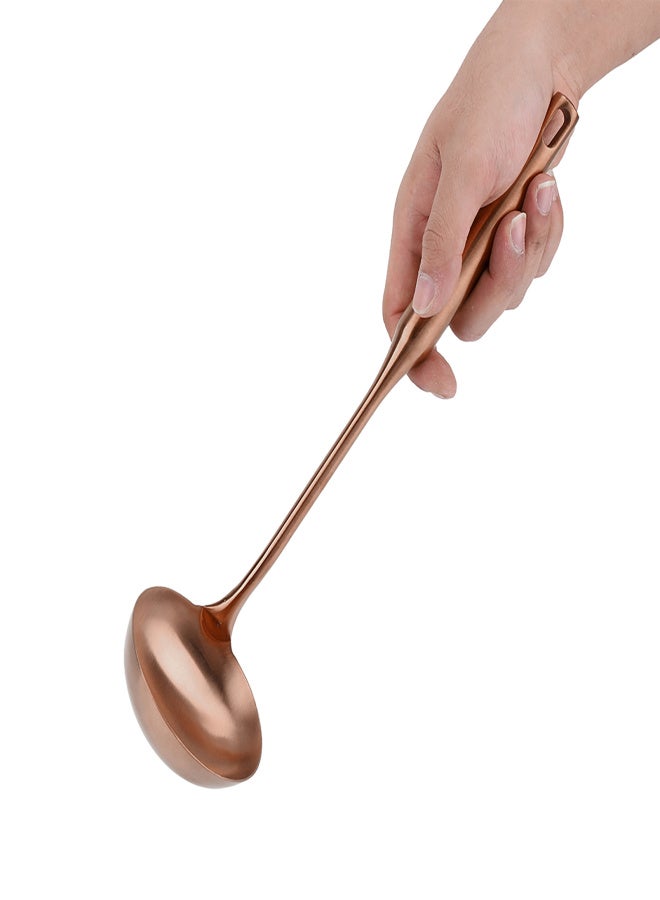 Stainless Steel Ladle Spoon Big Soup Ladle Kitchen Spatula Turner Cooking Tool Rose Gold 02# - Image 5