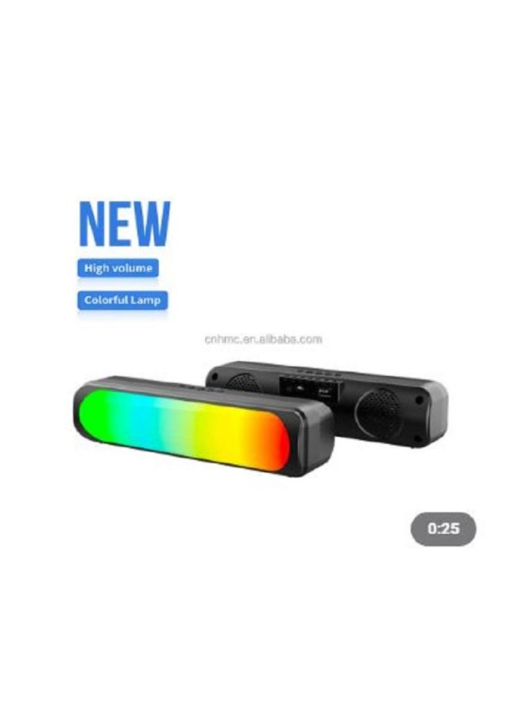 SING-E Powered Portable Table Hotel Home Theatre System Led Colorful Light Wireless Aux Fm Radio Tf Mic Bt Speaker - Image 1