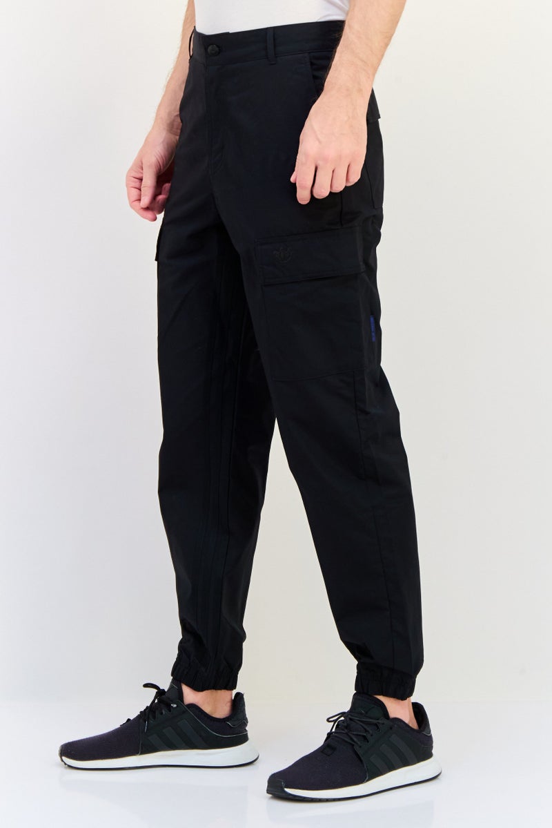 adidas Originals Men Sportswear Fit Outdoor Cargo Pants, Black - Image 4