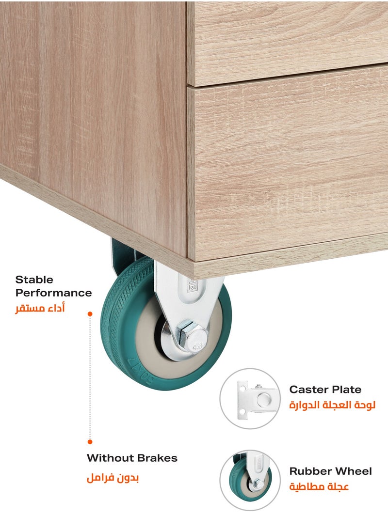 BMB tools - BMB TOOLS 50mm Caster Wheels Set of 4 Heavy Duty, Rigid Casters Top Plate Fitting, Non Marking Grey Rubber Fixed Caster Wheels for Cart Furniture Industrial Use - Image 1