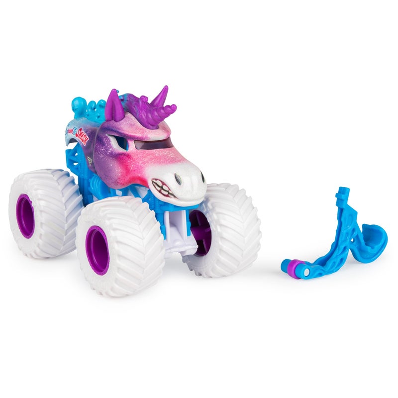 Monster Jam, Official Sparkle Smash Monster Truck, Die-Cast Vehicle, Crazy Creatures Series, 1:64 Scale - Image 2
