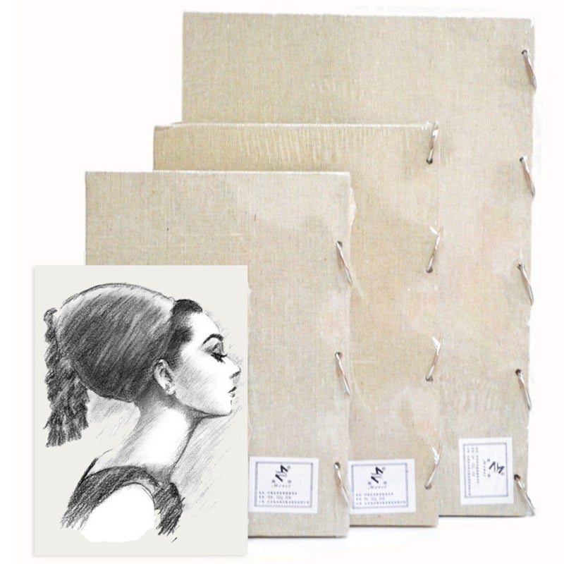 دفتر الرسم المفرد ورقة خاوية فارغة 60 ورقة لوازم فنية للفنانين والطلاب والبالغين للكتابة والرسم والرسوم التوضيحية - Image 1