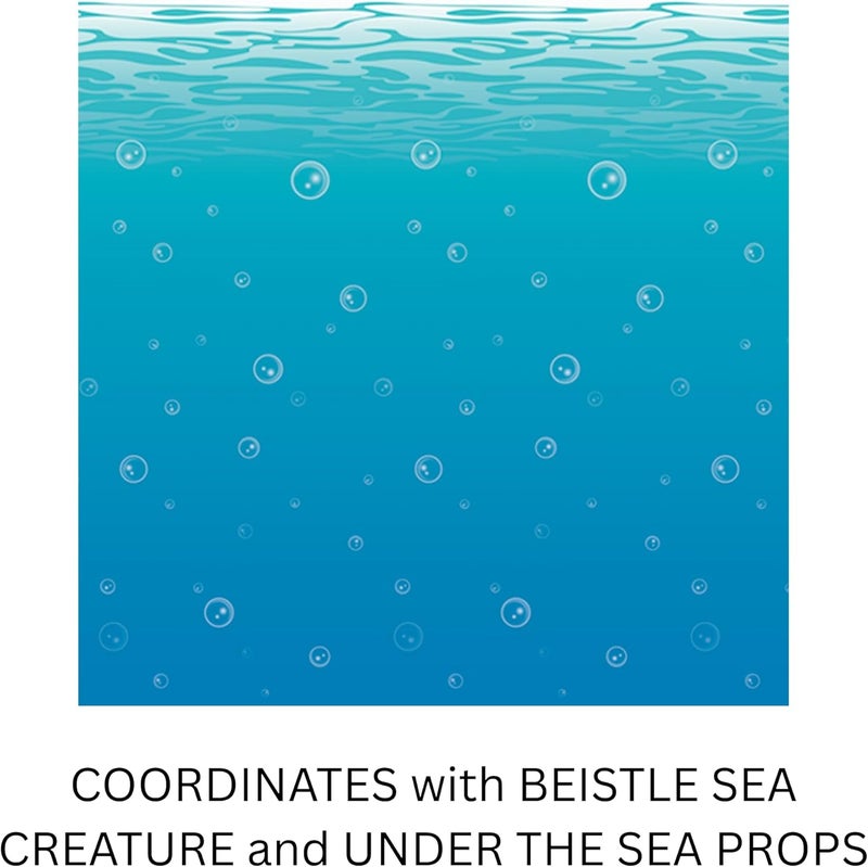 Beistle Undersea Wall Backdrop - 4' x 30' Ocean-Themed Photo Backdrop for Parties - Image 4