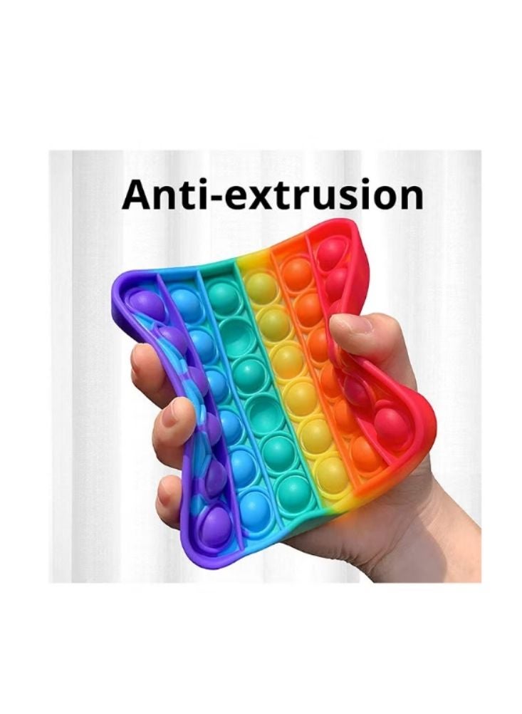 Rainbow Pop It Fidget Toy – Stress Relief Silicone Game - Image 5