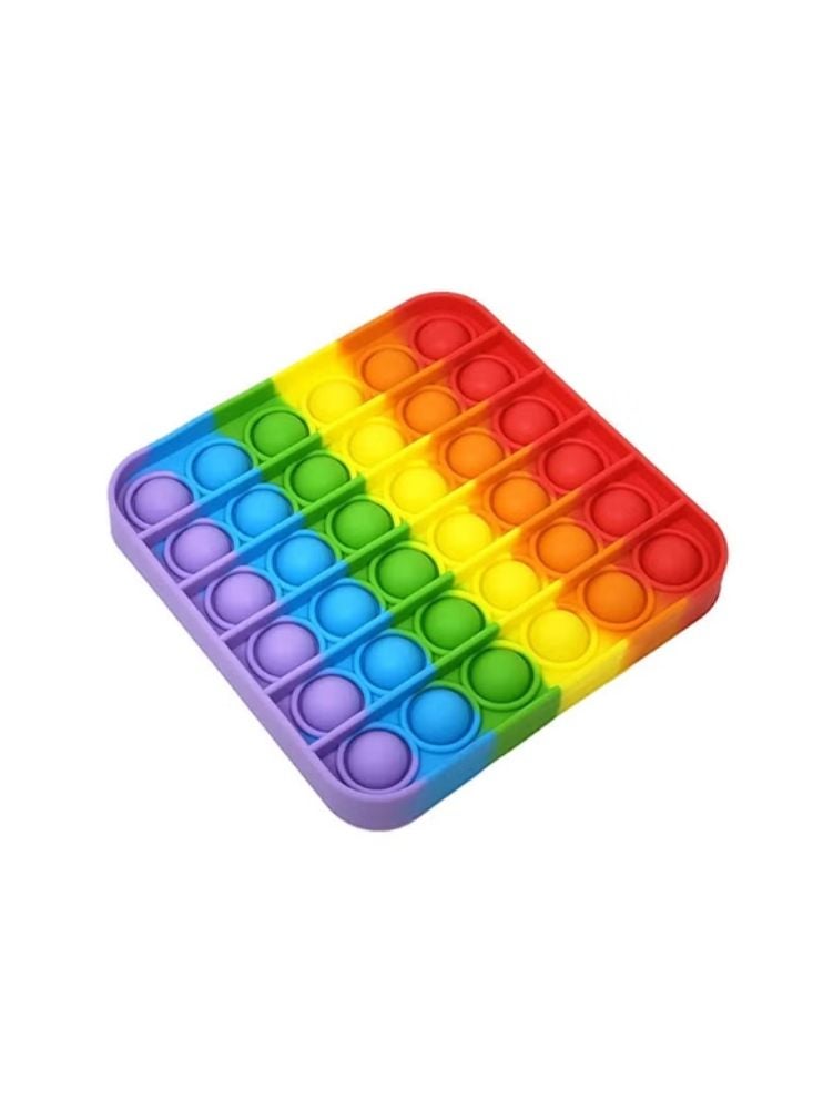 Rainbow Pop It Fidget Toy – Stress Relief Silicone Game - Image 1