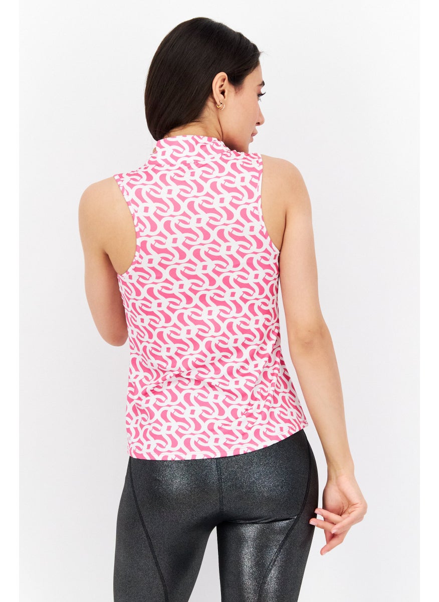 X by Gottex Women Sportswear Fit Sleeveless Training Top, Pink  - Image 3