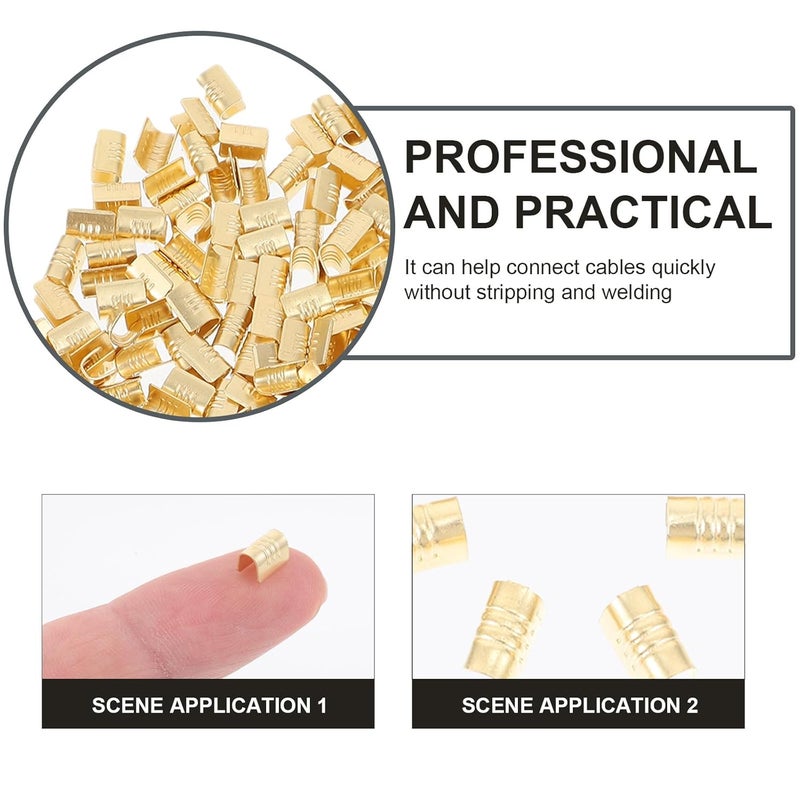 محطات سلك نحاسي على شكل حرف U 300 قطعة موصلات كابل كهربائية سريعة التوصيل - Image 3