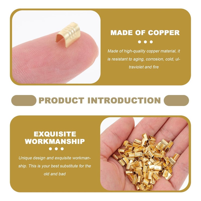 محطات سلك نحاسي على شكل حرف U 300 قطعة موصلات كابل كهربائية سريعة التوصيل - Image 5