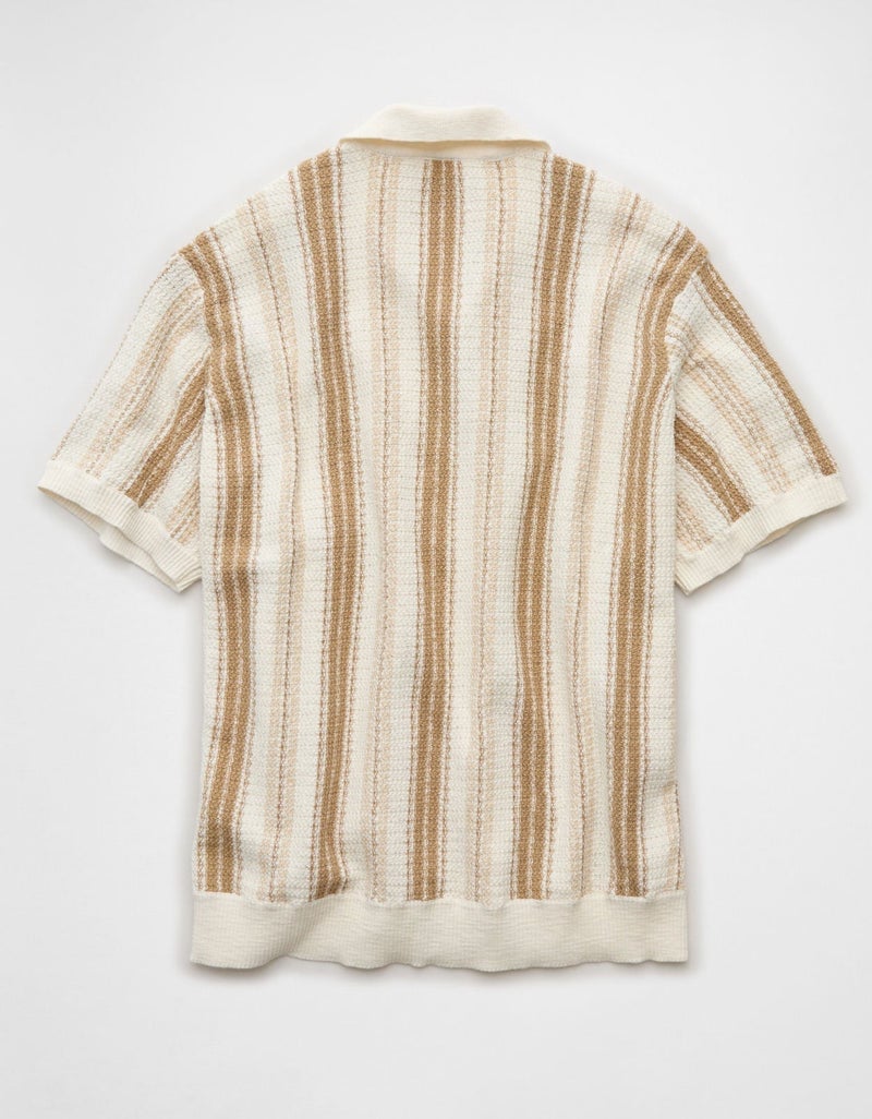 American Eagle AE Short-Sleeve Sweater Polo - Image 5