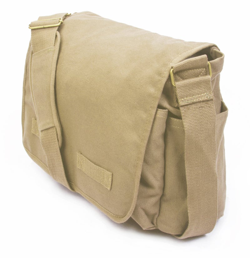 Sweetbriar Classic Vintage Messenger Bag - Original Heavyweight Cotton Canvas Shoulder Bag with Upgraded Features - Image 2