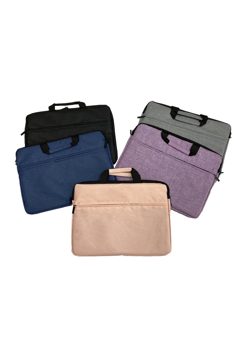 Strapless Laptop Sleeve,15.6 Inch Water Resistant Durable Computer Carrying Case,15.6 inch for HP, Dell, Acer Aspire, Asus Notebook, Laptop Protective Case with Pocket,Handle（Pink） - Image 5