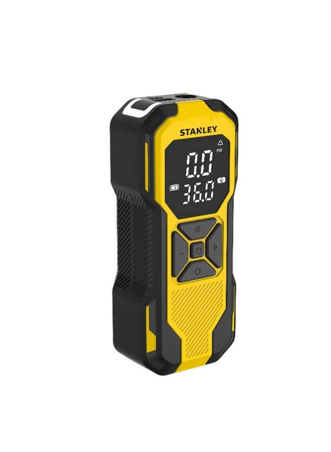 Stanley 12V Portable Cordless Mini Air Inflator Yellow and Black 21 x 7 x 13 cm SXIF0101 - Image 1