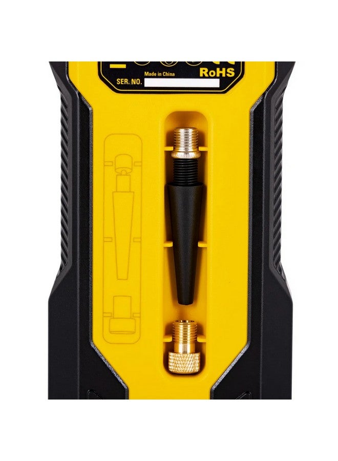Stanley 12V Portable Cordless Mini Air Inflator Yellow and Black 21 x 7 x 13 cm SXIF0101 - Image 4