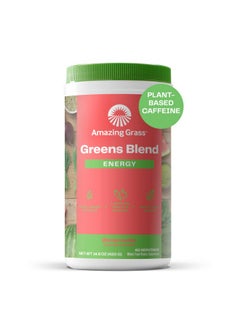 Green Superfood Energy: Super Greens Powder & Plant Based Smoothie Mix Caffeine With Matcha Green Tea & Beet Root Powder Watermelon 60 Servings