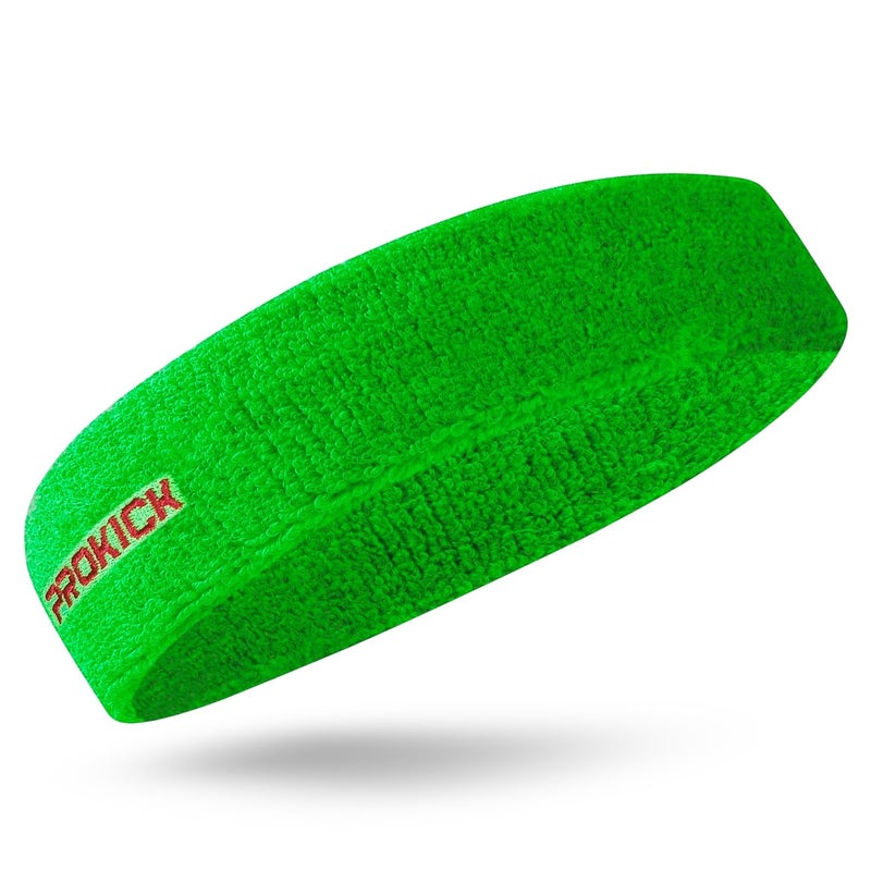 Prokick Sports Headband, Sweat-Absorbing, Stretchable, Comfortable, for Men and Women (Green) - Image 1