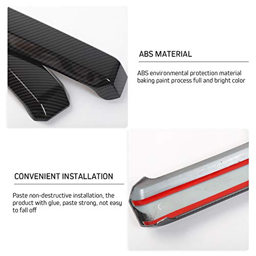 Linskip Interior Door Handle Cover Compatible with Ford F150 2015 2016 2017 2018 2019 2020 F150 Door Handle Cover Trim F150 Interior Accessories 4PcsCarbon Fiber Pattern - Image 3