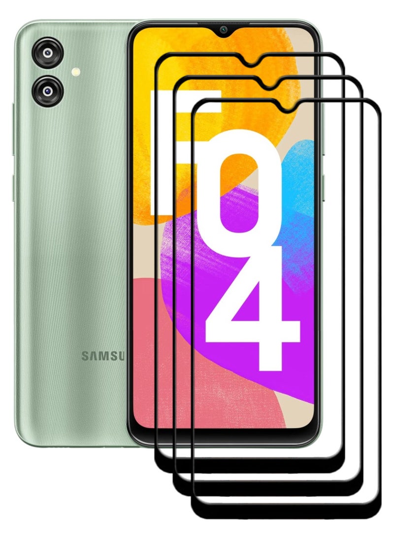 ACLIX 3 Pieces Antistatic ESD Dustproof Premium Quality High Definition Tempered Glass Screen Protector Designed For Samsung Galaxy F04 - Image 1