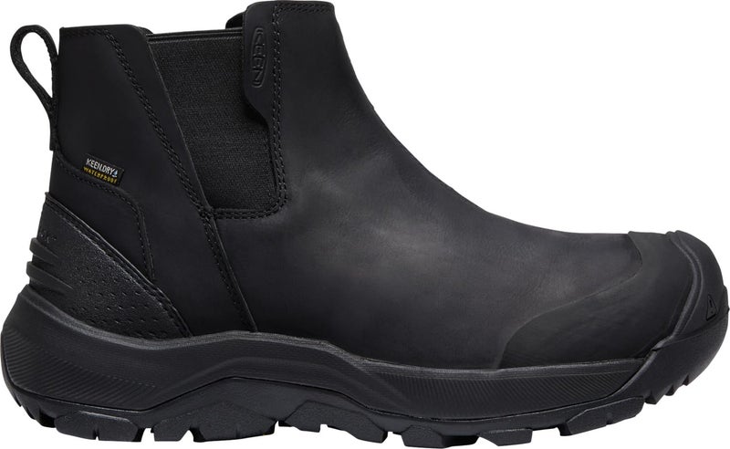 KEEN Men's Revel 4 Chelsea Mid Height Polar Insulated Snow Boots, Black/Black, 10.5 - Image 3
